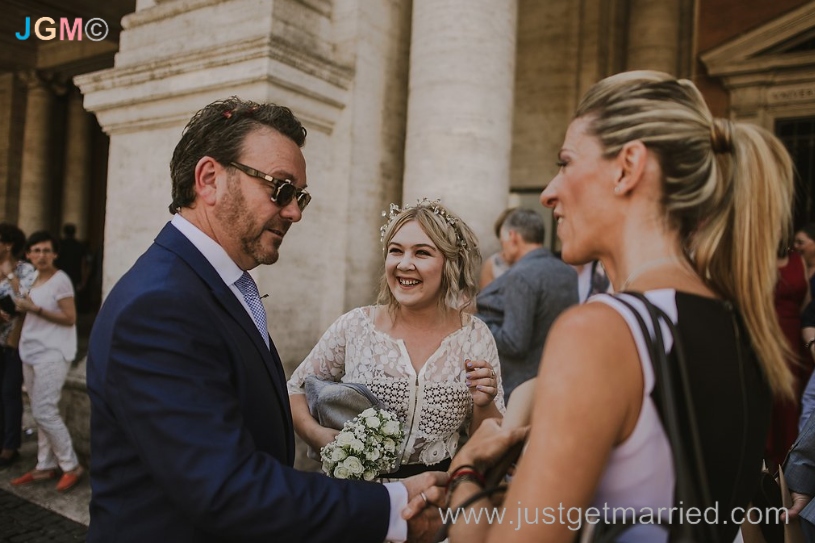wedding celebrant rome campidoglio italy marriage