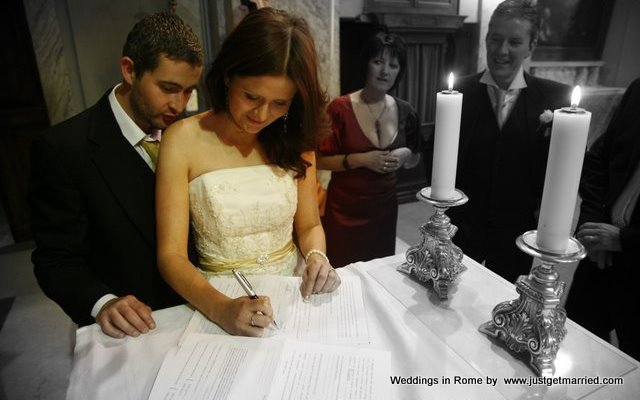 religious wedding rome irish embassy church rome romance wedding