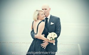 positano terrace bride and groom wedding